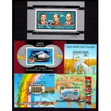 Ungarn - Lot med 10 forskellige miniark - UTAKKET - Postfrisk.